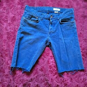 &Demin Men's blue jean cutoff shorts